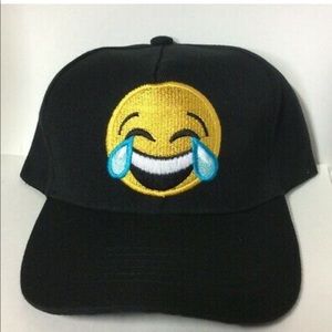 Cry Face Emoji Hat Snapback Embroidered Baseball Cap Unisex